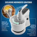 Batidora de mano y pedestal Oster acción giratoria única