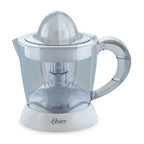 Exprimidor de Cítricos Oster, con rotación bidireccional, Colador de Semillas y Pulpa, Blanco