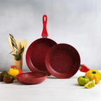 Set de 3 Sartenes Milán de 20, 24 y 28 Cm Mármol
