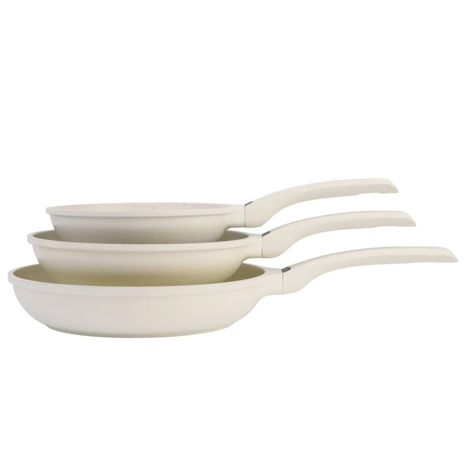 Set de Sartenes Antiadherentes Blancos 3 Piezas