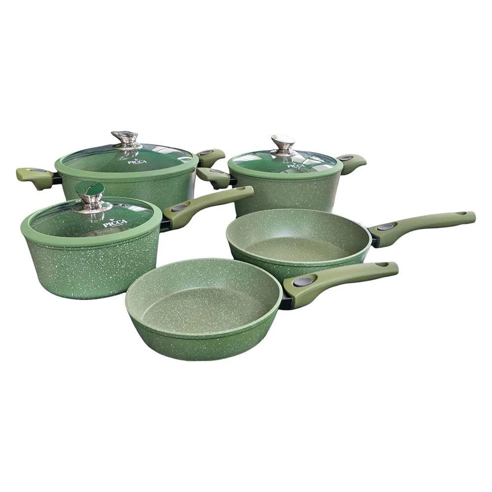Batería de cocina Belmonte 8 Piezas Verde