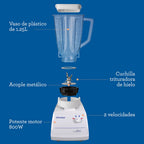 Licuadora tradicional Oster 2 velocidades