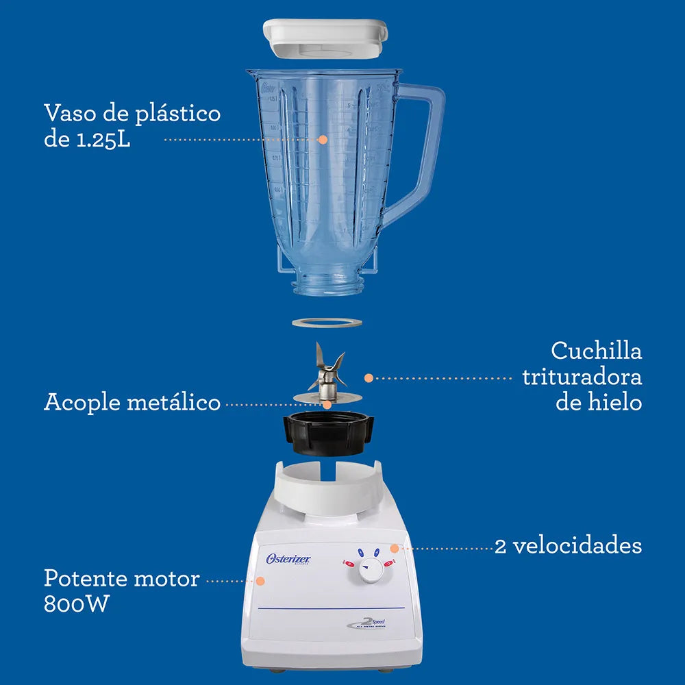 Licuadora tradicional Oster 2 velocidades