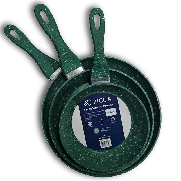 Set de Sartenes Potenza 3 Piezas
