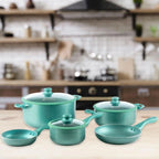 Batería de cocina Gravina con Antiadherente Marmolado 8 Pzas
