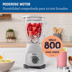 Licuadora Oster con vaso de vidrio y control de perilla