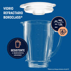 Licuadora Oster con vaso de vidrio y control de perilla