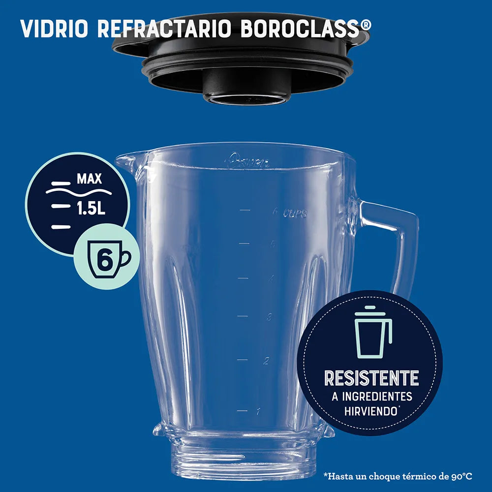 Licuadora Oster con programas automáticos y tecnología reversible