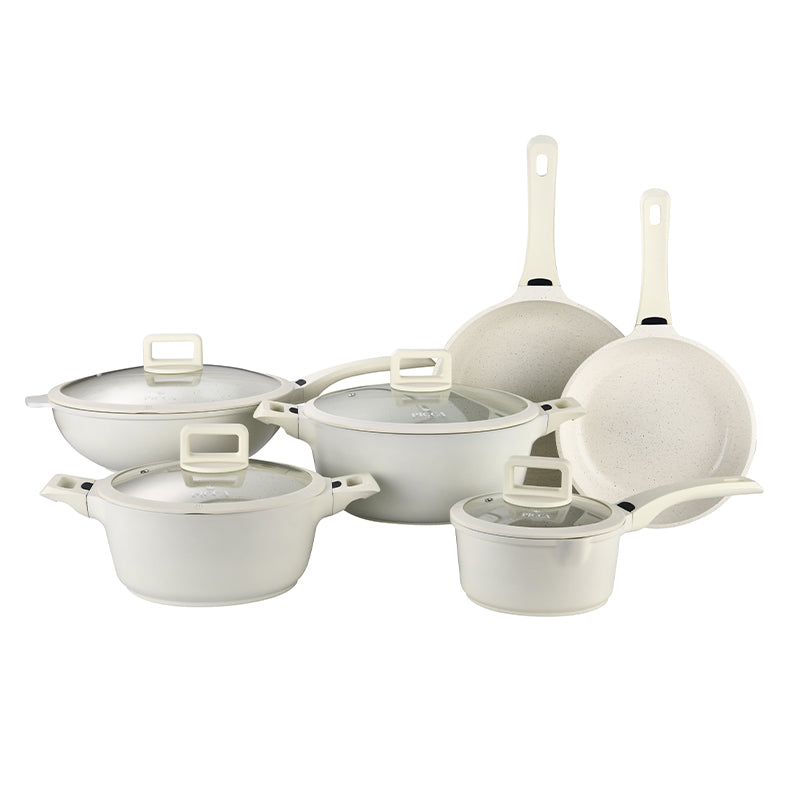 Batería de cocina Termo Antiadherente de Aluminio Fundido 10 Pzas