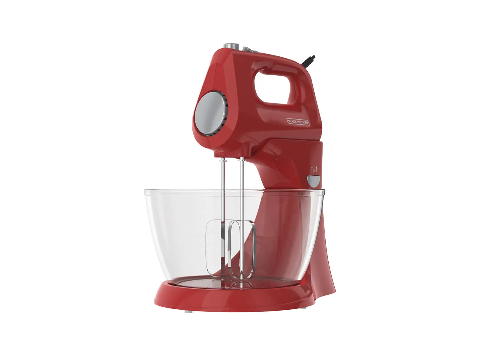 Batidora con pedestal a batidora manual 4.25L y de vidrio, motor de 250W