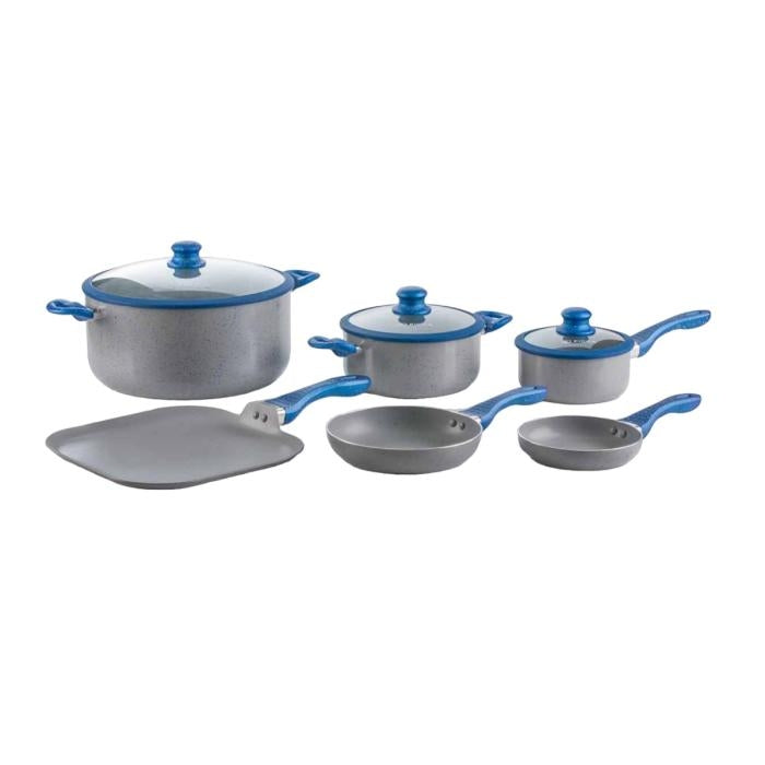Batería de Cocina Bari de 9 Pzas Mármol