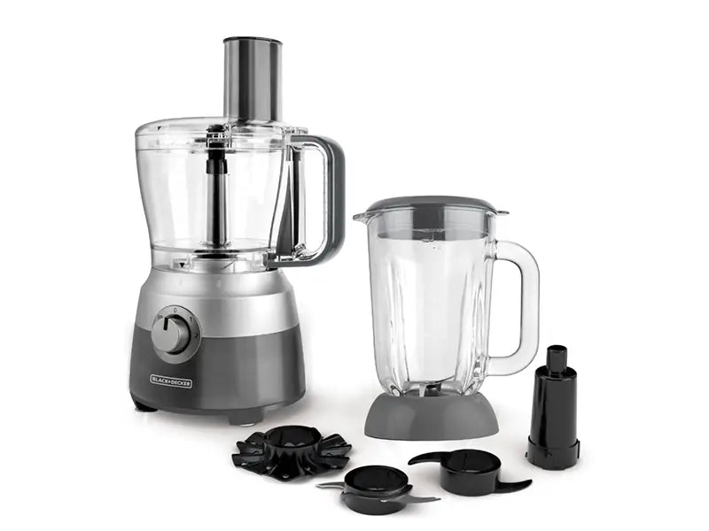 Procesador 10 tazas, Jarra licuadora de vidrio de 1,5 L, 2 velocidades + pulso