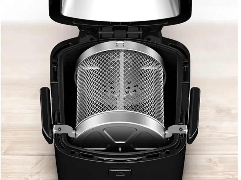 Freidora de aire 1230 Watts Diseño exclusivo de cesta giratoria