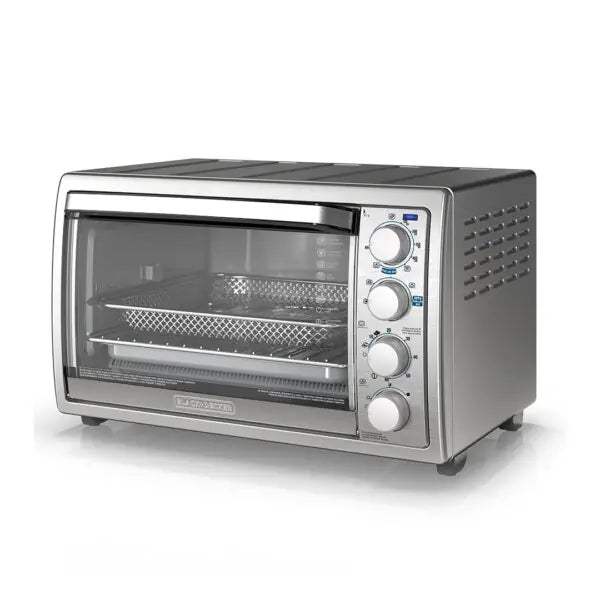 Horno Eléctrico con Sistema de Convección, Freidora de Aire, 22 Litros, 7 Funciones