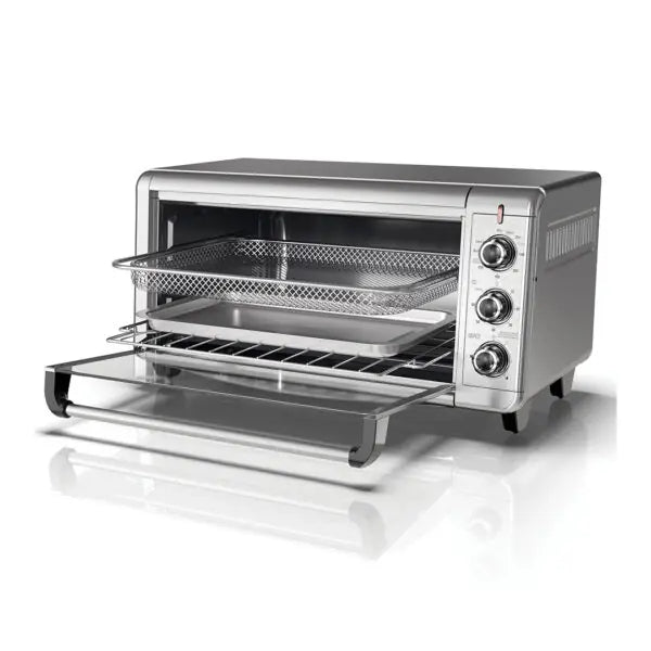 Horno Eléctrico con Sistema de Convección, Freidora de Aire, 22 Litros, 7 Funciones