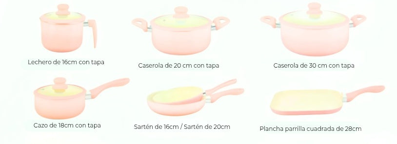 Bateria de cocina Daniella