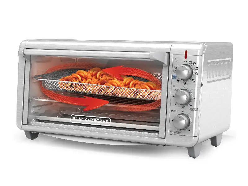 Horno acomoda una pizza de 12” o una bandeja con asas para hornear de 9" x 13"