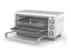 Horno acomoda una pizza de 12” o una bandeja con asas para hornear de 9" x 13"